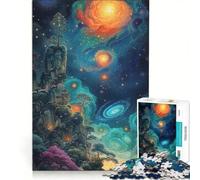1000 Piece Jigsaw Puzzle for Adults Celestial Wilderness, Brain Teaser Game, Precision Cutting, Artists Collection, Fine Art 50x75cm