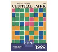 1000 Piece Jigsaw Puzzle for Adults, Central Park Jazz Festival Artwork, Relaxing Puzzle Experience, Seasonal Gift Choice, Premium Thick Cardboard, 70x50cm/1000pcs