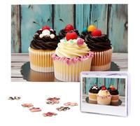 1000 Piece Jigsaw Puzzle for Adults Challenging Puzzle for Game Nights Bakery Cake Wooden Puzzle Personalized Custom Wood Puzzles for Family Picture Puzzles Finished Size 29.5"x19.7"