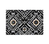 1000 Piece Jigsaw Puzzle for Adults Challenging Puzzles for Game Nights Black White Pattern Wooden Puzzle Personalized Custom Wood Puzzles for Family Picturepuzzle Finished Size 29.5"x19.7"