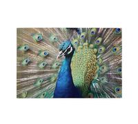 1000 Piece Jigsaw Puzzle for Adults Challenging Puzzles for Game Nights The Peacock Wooden Puzzle Personalized Custom Wood Puzzles for Family Picturepuzzle Finished Size 29.5"x19.7"