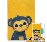 1000 Piece Jigsaw Puzzle for Adults Cheeky Monkey Art, Anti-Stress Toys, Difficult Challenge, Deal As Gifts for The Whole Family 38x26cm