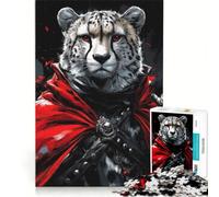 1000 Piece Jigsaw Puzzle for Adults Cheetah Crimson Warrior, Anti-Stress Toys, Difficult Challenge, Deal As Gifts for The Whole Family 38x26cm