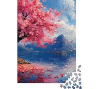 1000 Piece Jigsaw Puzzle for Adults, Cherry Blossom Ocean Dream