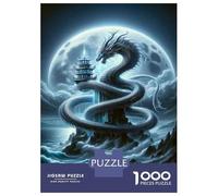 1000 Piece Jigsaw Puzzle for Adults Chinese Dragon Art Print Puzzles for Adults Family Game A Work of Art Unique Gifts for Birthday And Christmas 52x38cm/1000pcs