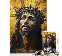 1000 Piece Jigsaw Puzzle for Adults Christ Jesus Mosaic Educational Games For Family Fun Toy Wall Decor Enhance Love between Couples (50x75cm)