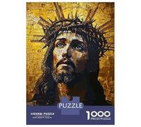 1000 Piece Jigsaw Puzzle for Adults Christ Jesus Mosaic Teenager Puzzles Toy Wall Decor Presents for Women Unique Gifts for Birthday And Christmas 38x26cm/1000pcs