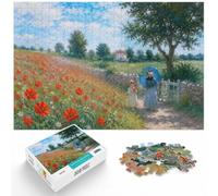 1000 Piece Jigsaw Puzzle for Adults, Claude Monet Poppies 1873