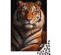 1000 Piece Jigsaw Puzzle for Adults, Close-up of A Tigers Face, 70x50cm/1000pcs, Shared Puzzle Activity, Quiet Home Time And Weekend Downtime