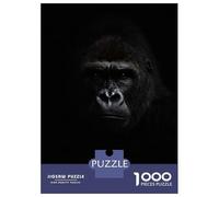 1000 Piece Jigsaw Puzzle for Adults, Close-up Portrait of A Gorilla Artwork, Mindfulness Activity, Winter Indoor Entertainment, Precision Cut Pieces, 52x38cm/1000pcs
