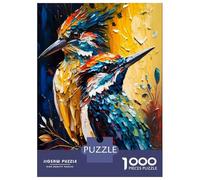 1000 Piece Jigsaw Puzzle for Adults Colored Bird Duo Jigsaw Puzzle Toy Wall Decor Wall Decoration Difficult And Challenge 38x26cm/1000pcs