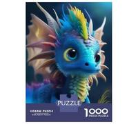 1000 Piece Jigsaw Puzzle for Adults Colorful Baby Dragon Toy Puzzles for Adults Family Game A Work of Art Unique Gifts for Birthday And Christmas 70x50cm/1000pcs