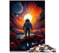 1000 Piece Jigsaw Puzzle for Adults Colorful fantasy astronaut Educational Games Home Decoration Puzzle 26x38cm Stress Reliever