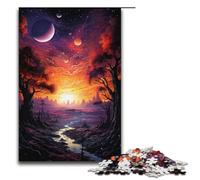 1000 Piece Jigsaw Puzzle for Adults Colorful Psychedelia of Stellar Voyages Puzzle Game,Perfect Decoration for Teens Age 14 Years Up 1000 PCS(38x26cm)