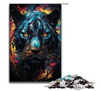 1000 Piece Jigsaw Puzzle for Adults Colorful Psychedelic Star Black Panther Puzzle GamePerfect Decoration for Teens Age 14 Years Up 1000 PCS(75x50cm)