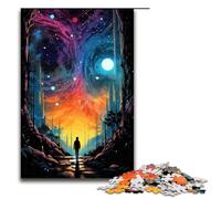 1000 Piece Jigsaw Puzzle for Adults Colorful Psychedelic Walking Among The Stars Puzzle GamePerfect Decoration for Teens Age 14 Years Up 1000 PCS(75x50cm)