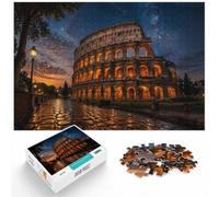 1000 Piece Jigsaw Puzzle for Adults, Colosseum at Night Under Starry Sky | For quiet Christmas days: Adult jigsaw puzzle with 1000 pieces; for cosy evenings and screen-free holiday time.