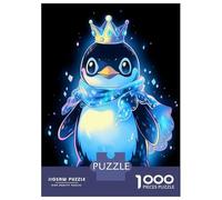 1000 Piece Jigsaw Puzzle for Adults Cool Penguin King Adult Jigsaw Puzzle Toy Wall Decor Precision Cutting Unique Gifts for Birthday And Christmas 52x38cm/1000pcs
