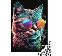 1000-Piece Jigsaw Puzzle for Adults, CoolCatNumeroUno, 52x38cm/1000pcs, Winter Indoor Activity, Home Relaxation And Puzzle Lover Downtime