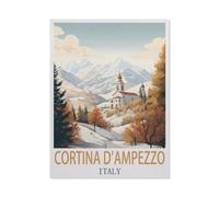1000 Piece Jigsaw Puzzle for Adults，Cortina D Ampezzo Italy，Paper Puzzle - for Adults Teens Educational Toys Gifts（50x70cm）-HA60