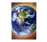 1000 Piece Jigsaw Puzzle for Adults,Cosmic Earth, Puzzles with Letters on Back, Challenging Puzzle for Game Night Home Décor, 19.7 x 29.5