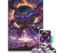 1000 Piece Jigsaw Puzzle for Adults Cosmic Kaiju Battle Home Art Decor Hands-on Game Suitable for Ages 14 And Up 50x75cm