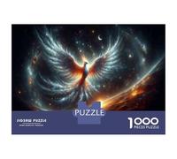 1000 Piece Jigsaw Puzzle for Adults Cosmic Phoenix Rising Adult Jigsaw Relaxing Games Perfect Decoration Unique Gifts for Birthday And Christmas 52x38cm/1000pcs