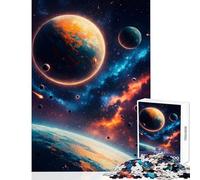 1000 Piece Jigsaw Puzzle for Adults Cosmic Planets And Asteroids in Space Fun Interactive Family Experience Wonderful Holiday Giftsing Choice (38x26cm)