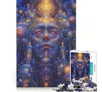 1000 Piece Jigsaw Puzzle for Adults Cosmic Psyche, Educational Games, Analysis And Logic, Unique Challenge Game 38x26cm