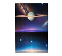 1000 Piece Jigsaw Puzzle for Adults,Cosmic Saturn, Puzzles with Letters on Back, Challenging Puzzle for Game Night Home Décor, 19.7 x 29.5