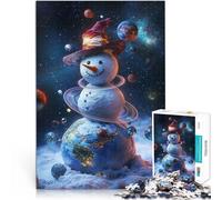 1000 Piece Jigsaw Puzzle for Adults Cosmic Snowman Spielzeug-Intellektuelles Spiel Tolles Geschenk für Spiele52x38cm