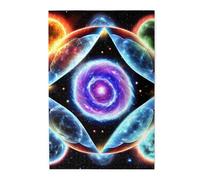 1000 Piece Jigsaw Puzzle for Adults,Cosmic Stars, Puzzles with Letters on Back, Challenging Puzzle for Game Night Home Décor, 19.7 x 29.5