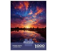 1000 Piece Jigsaw Puzzle for Adults Cosmic Sunset Reflections Adult Jigsaw Relaxing Games Perfect Decoration Unique Gifts for Birthday And Christmas 38x26cm/1000pcs
