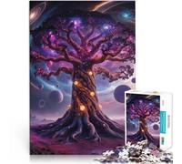 1000 Piece Jigsaw Puzzle for Adults Cosmic Tree of Life Challenging To Complete But Fun And Humorous is ideal as gifts for the whole family 26x38cm