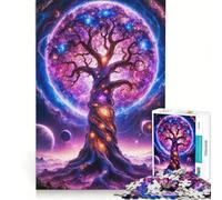 1000 Piece Jigsaw Puzzle for Adults Cosmic Tree of Life, Educational Toy, Decompressing Intellectual, Great Gift for Gaming 38x26cm