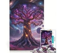 1000 Piece Jigsaw Puzzle for Adults Cosmic Tree of Life, Educational Toy, Decompressing Intellectual, Great Gift for Gaming 38x52cm