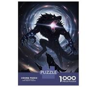 1000 Piece Jigsaw Puzzle for Adults Cosmic Werewolf And Howling Wolf Puzzles for Adults Relaxing Games Pattern Assembly for Is Ideal As A Gift 70x50cm/1000pcs