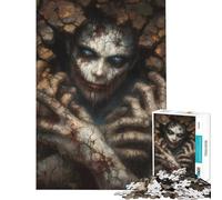 1000 Piece Jigsaw Puzzle for Adults Cracked Skin Figure Emerging from Wall Puzzle for Adults Anti-Stress Toys But Fun And Humorous Parent-child Interaction (Size 38x26cm)