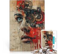 1000 piece jigsaw puzzle for adults “Creative Street Art” Made of wood,for age 14+ Antistress Vacation at home Killing time Unique Birthday size:50x75cm/14.96x20.47inch
