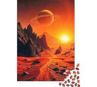 1000-Piece Jigsaw Puzzle for Adults, Crimson Horizons Call, 52x38cm/1000pcs, Shared Puzzle Activity, Relaxing Evenings And Weekend Downtime
