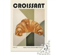 1000 Piece Jigsaw Puzzle for Adults, Croissant Bauhaus Mid Century