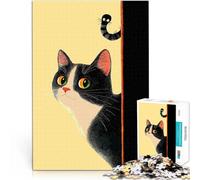 1000 Piece Jigsaw Puzzle for Adults Curious Cat and Tail Lernspiele DIY Spielzeug einzigartiges Herausforderungsspiel75x50cm