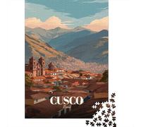 1000 Piece Jigsaw Puzzle for Adults, Cusco, Peru Travel, 38x26cm/1000pcs, Idea, Winter Indoor Activity And Holiday Downtime