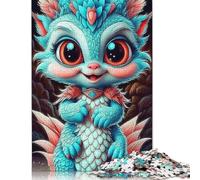 1000 Piece Jigsaw Puzzle for Adults Cute Baby Dragons Square Jigsaw Puzzles, for Adults And Woodenboard Puzzles Educational Game Challenge Toy 1000pcs (75x50cm)