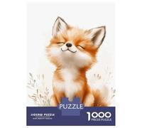 1000 Piece Jigsaw Puzzle for Adults Cute Fox Illustration Puzzles for Adults Relaxing Games Pattern Assembly for Is Ideal As A Gift 38x26cm/1000pcs