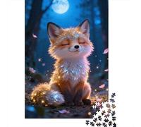 1000 Piece Jigsaw Puzzle for Adults, Cute Fox in Enchanted Forest, 38x26cm/1000pcs, Thoughtful Gift Idea, Winter Home Activity And Evening Downtime