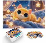 1000 Piece Jigsaw Puzzle for Adults, Cute Orange Kitten with Big Eyes | For adults who enjoy jigsaws: Adult jigsaw puzzle with 1000 pieces; with the complete challenge to keep the challenge.