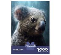 1000 Piece Jigsaw Puzzle for Adults Cute Wet Koala Adult Jigsaw Puzzle Toy Wall Decor Precision Cutting Unique Gifts for Birthday And Christmas 52x38cm/1000pcs