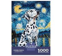 1000 Piece Jigsaw Puzzle for Adults Dalmatian Starry Night -6 Jigsaw Puzzle Toy Wall Decor Wall Decoration Difficult And Challenge 52x38cm/1000pcs