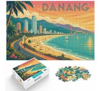 1000 Piece Jigsaw Puzzle for Adults, Danang Vietnam Travel | For shared winter evenings, this adult jigsaw puzzle with 1000 pieces works as both a festive gift and an indoor activity.